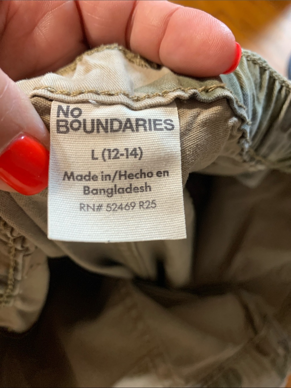 No Boundaries Camo & Animal leopard Cargo Pants! Viral sz large 12 14 - Picture 2 of 5